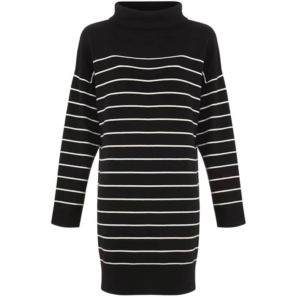 Phase Eight Skylar Stripe Funnel Neck Jumper Dress